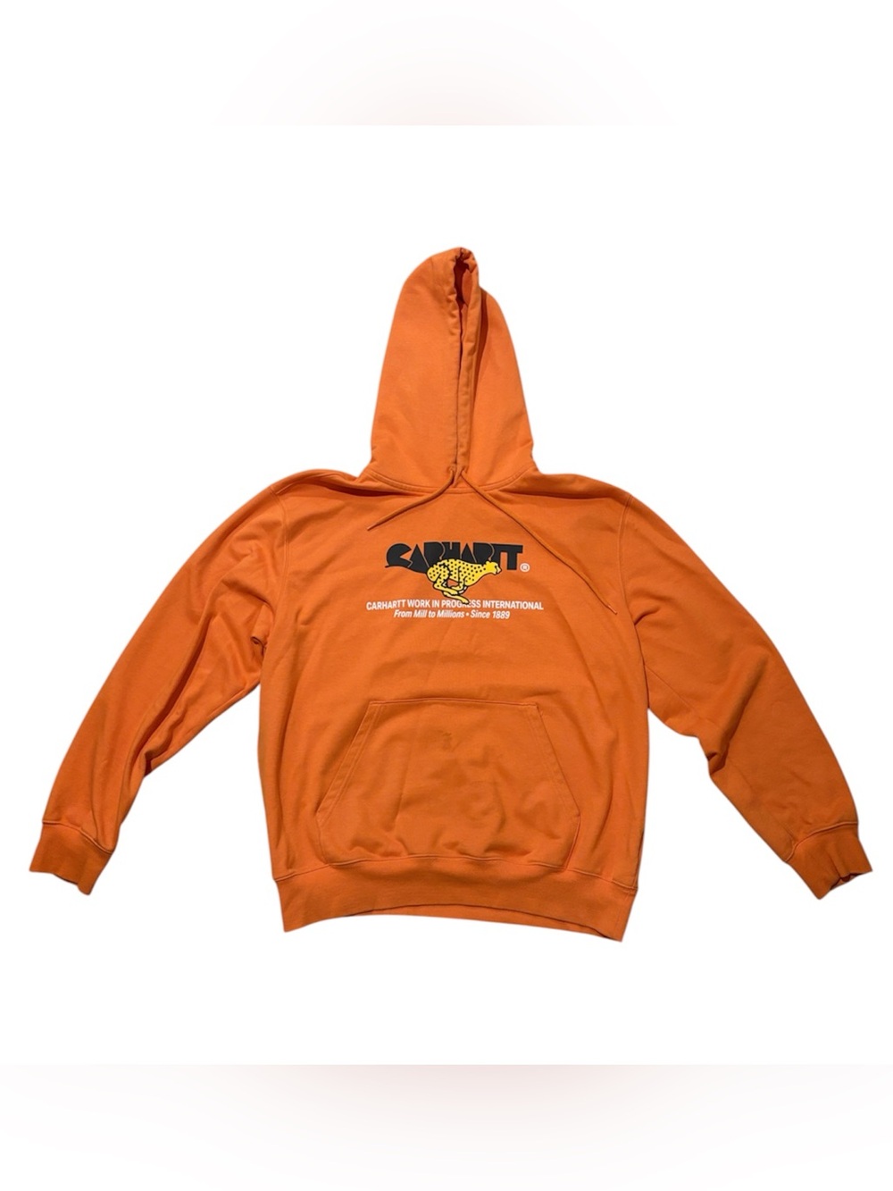 Carhartt WIP Orange Crewneck Hoodie - Men's Pullover